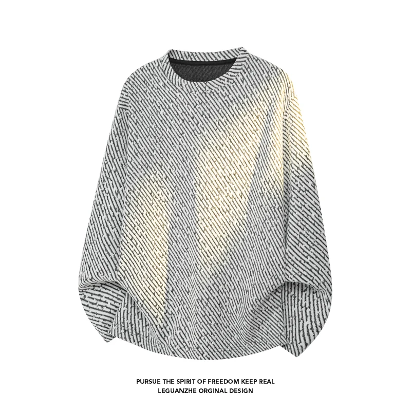 Men Diagonal Stripe Textured L - Men'S Fashion T Shirts review and price