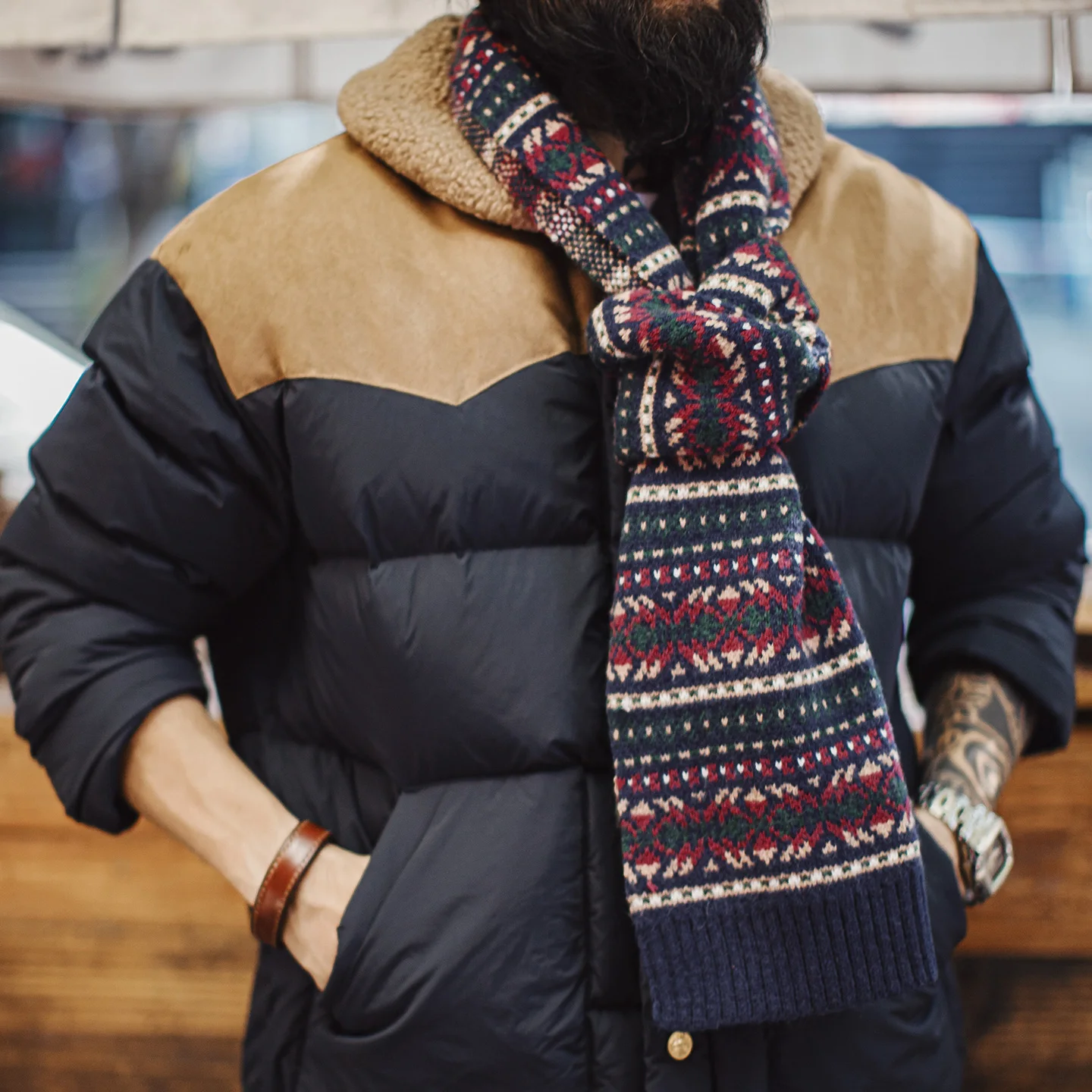 Maden Unisex Vintage Fair Isle - Men'S Fashion With Hat review and price