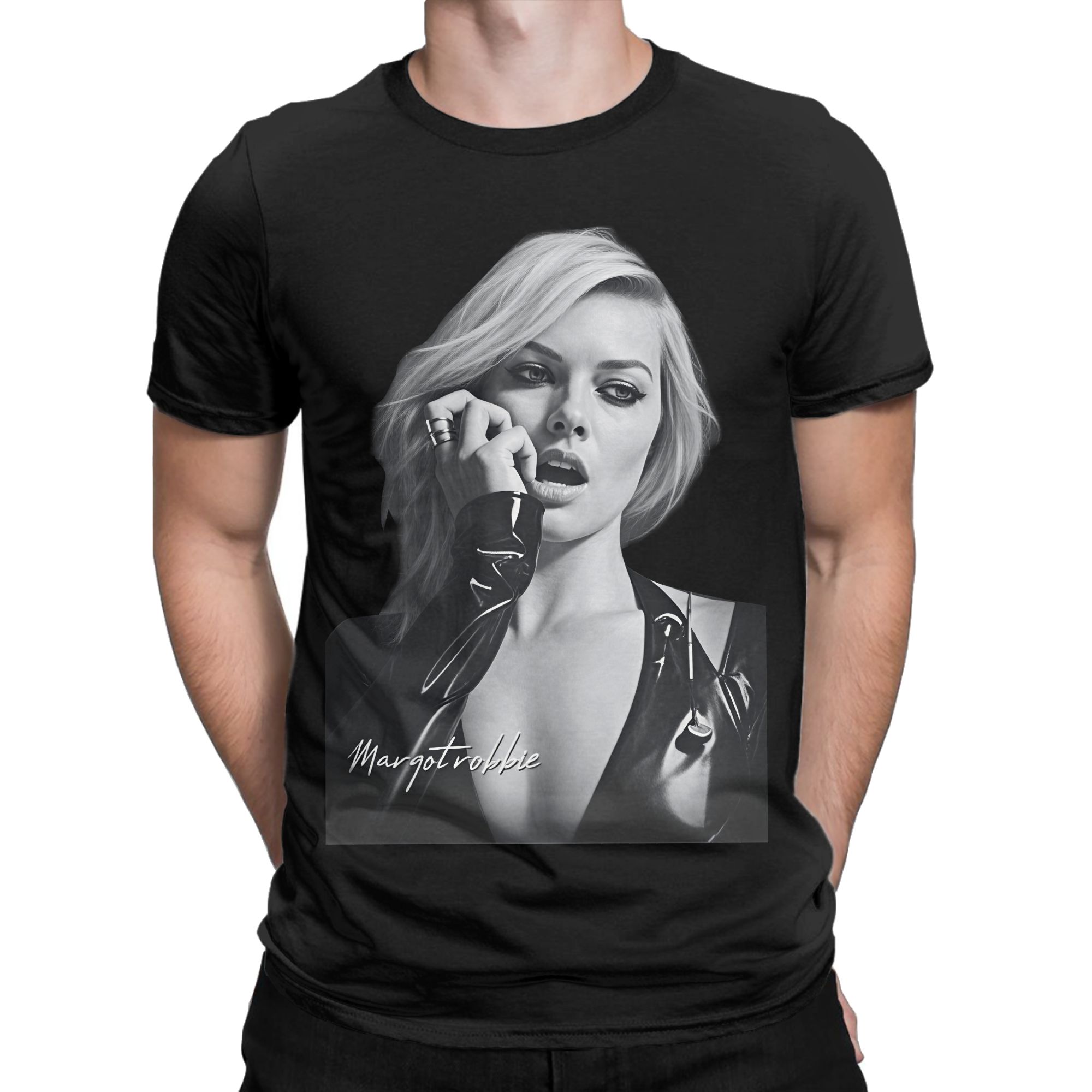 Margot Robbie Poster T-Shirts  - Poster Men Fashion review and price