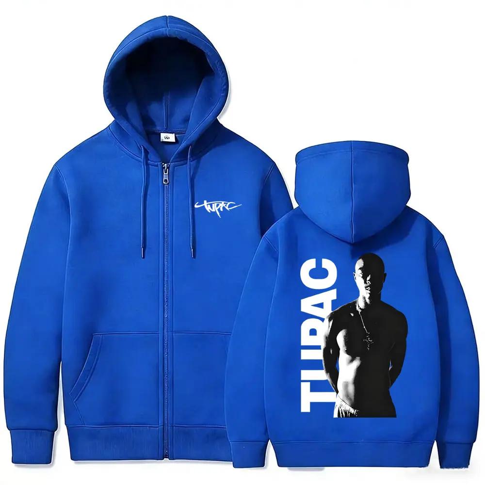Rapper Tupac 2pac Zipper Hoodi - Mens Fashion Zip Up Hoodies review and price